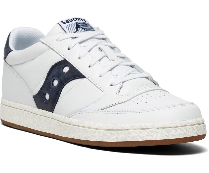 Saucony Jazz Court Women's Originals White / Navy | AU 039DFMN